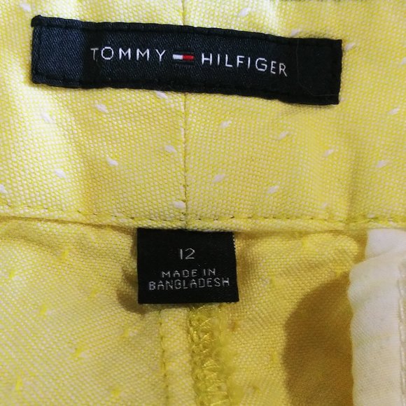 TOMMY HILFIGER WOMEN'S YELLOW SHORTS - Picture 6 of 6